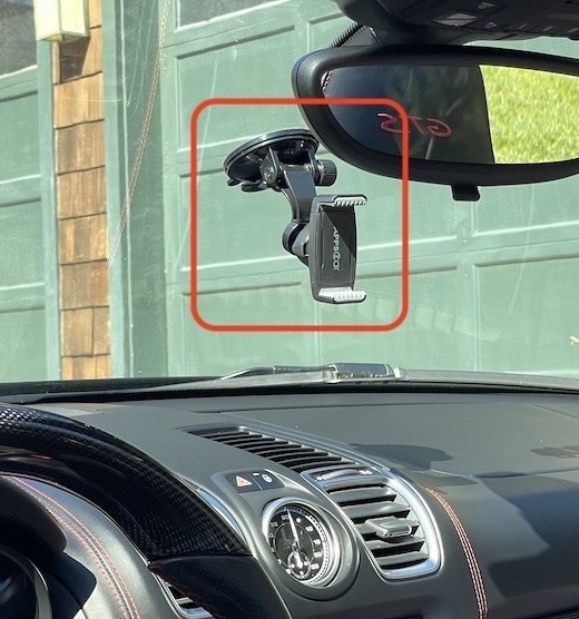 Recommended windscreen mount